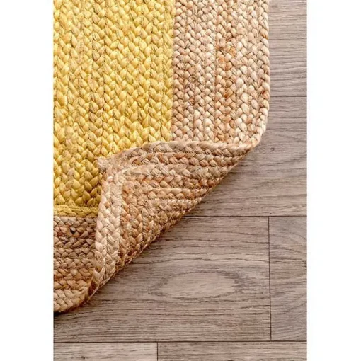 Yellow Eugene Woven Area Rug, 5x8
