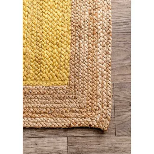 Yellow Eugene Woven Area Rug, 5x8