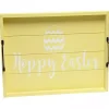 Yellow Hoppy Easter Wood Tray