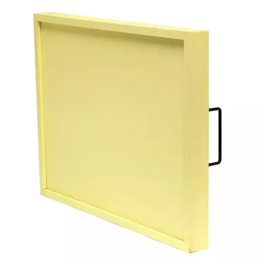 Yellow Hoppy Easter Wood Tray