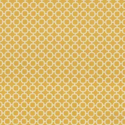 Yellow Pattern Outdoor Chaise Cushion