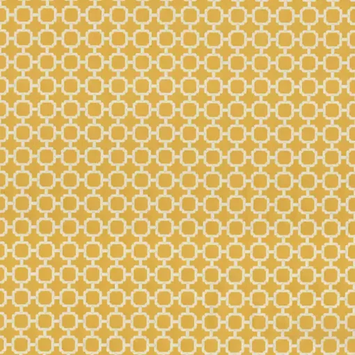 Yellow Rounded Outdoor Seat Cushions, Set of 2