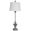 Antique Blue Cast Buffet Lamp