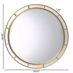 Antique Goldleaf Round Wall Mirror
