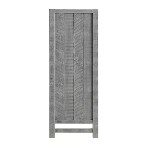Arden Gray Wood 5-Drawer Chest