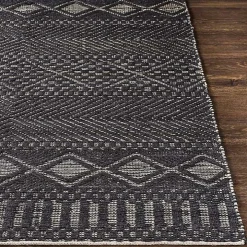 Black Diamond Jute Area Rug, 8x10
