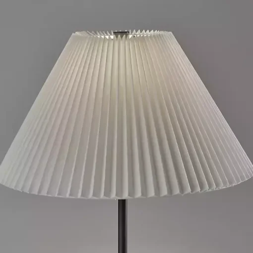Black Pleated Empire Shade Jeremy Floor Lamp