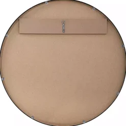 Black Round Simple Frame Large Wall Mirror