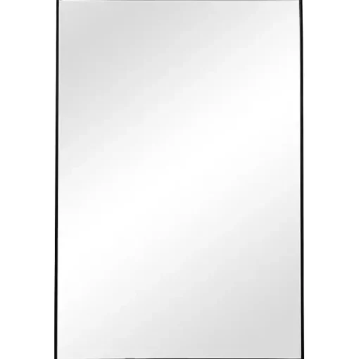 Black Simple Frame Rectangle Wall Mirror