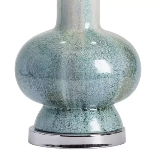 Blue and White Ombre Ceramic Table Lamp