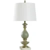 Blue Carved Traditional Table Lamp