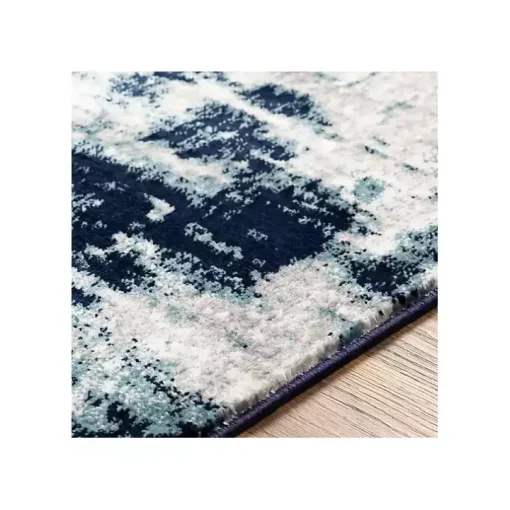 Blue Harper Abstract Area Rug, 5x7