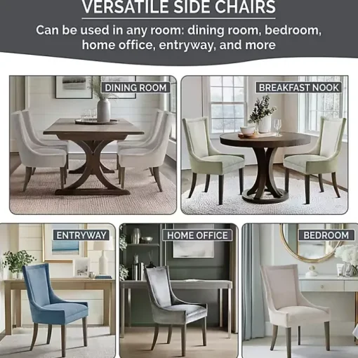 Blue Madison Park Ultra Dining Chairs, Set of 2