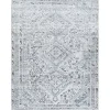 Blue Traditional Washable Area Rug, 5x7