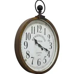 Bronze Kensington Station Pocket Wall Clock