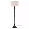 Bronze Metal Hourglass Floor Lamp
