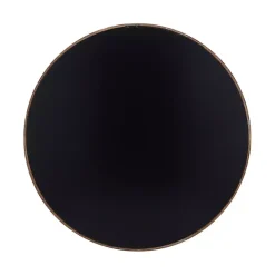 Brown Fir Wood Round Wall Mirror