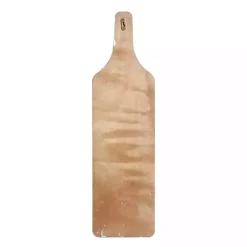 Brown Wood Bottle Frame Metal Bracket Wine Holder