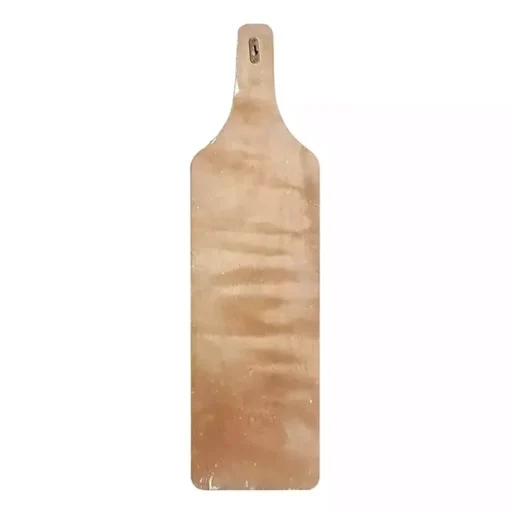 Brown Wood Bottle Frame Metal Bracket Wine Holder