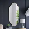 Champagne Gold Long Quatrefoil Mirror