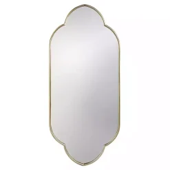 Champagne Gold Long Quatrefoil Mirror