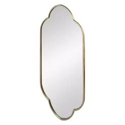 Champagne Gold Long Quatrefoil Mirror