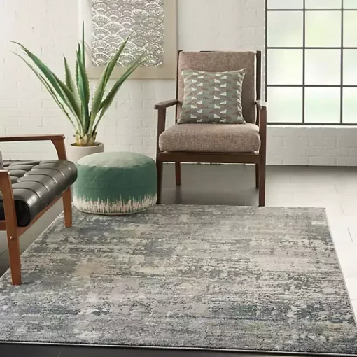 Charcoal Tally Textured Area Rug, 3x5