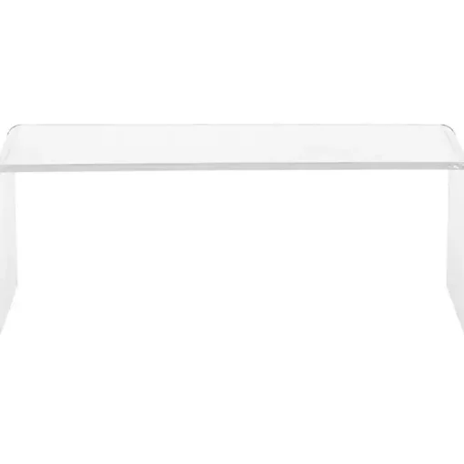 Clear Acrylic Curved Edge Coffee Table