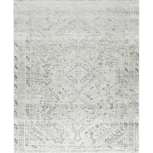 Cream Traditional Washable Area Rug, 8x12