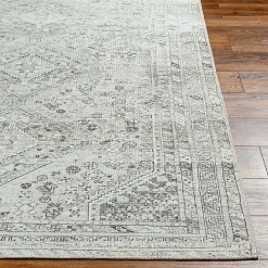 Cream Traditional Washable Area Rug, 8x12