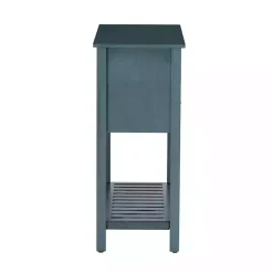 Dark Teal Beadboard Console Table