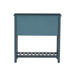 Dark Teal Beadboard Console Table