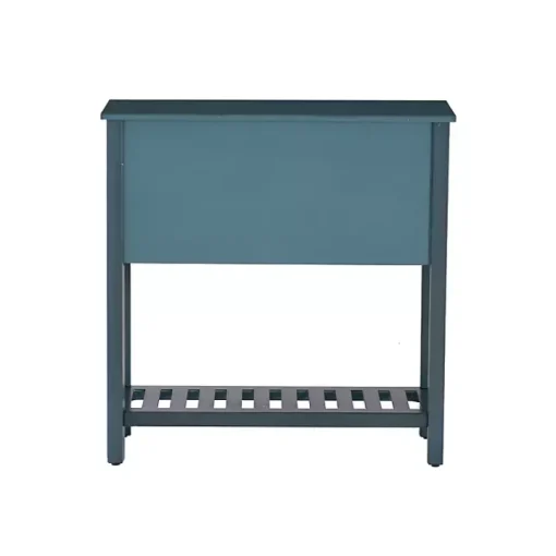 Dark Teal Beadboard Console Table