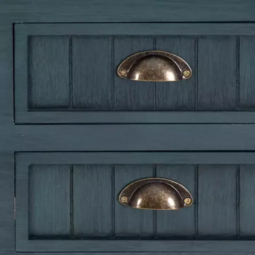 Dark Teal Beadboard Console Table
