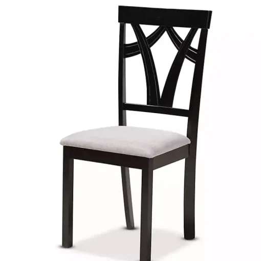 Dark Wooden Interlocked Base 5-pc. Dining Set