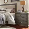 Distressed Dark Gray Wooden Willow Nightstand