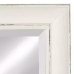 Distressed White Maron Wall Mirror