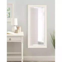 Distressed White Maron Wall Mirror