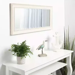 Distressed White Maron Wall Mirror