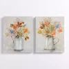 Floral Pitcher Canvas Art Prints, Set of 2