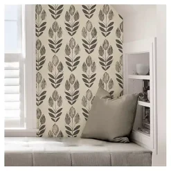 Folk Tulip Peel and Stick Wallpaper