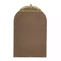 Gold Leaves Arched Wall Mirror, 24x36 in.
