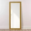 Gold Ribbed Devin Profile Leaner Mirror