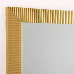 Gold Ribbed Devin Profile Leaner Mirror