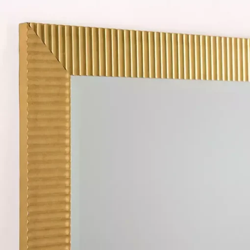 Gold Ribbed Devin Profile Leaner Mirror