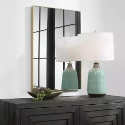 Gold Simple Frame Rectangle Wall Mirror