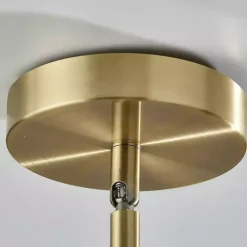 Gold Smoked Glass Chandelier