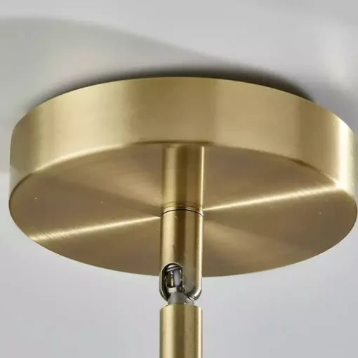 Gold Smoked Glass Chandelier