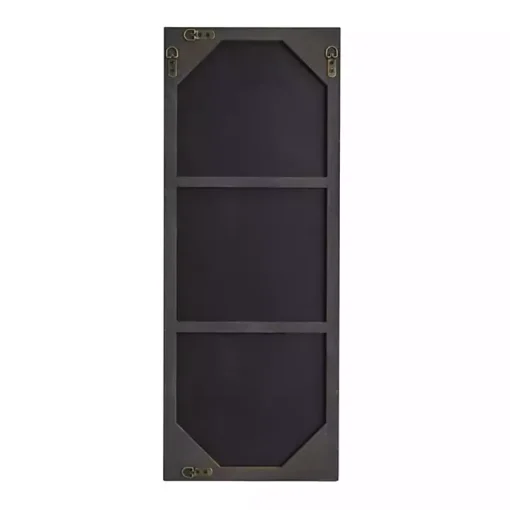 Gold Wood Rectangular Wall Mirror, 14x36 in.