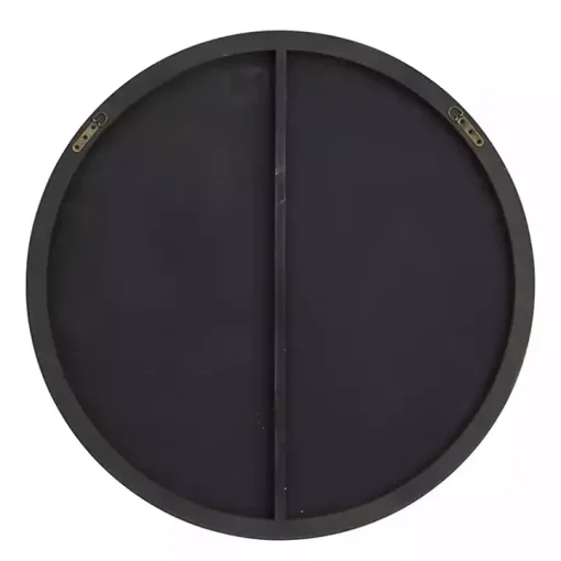 Gold Wood Round Frame Mirror